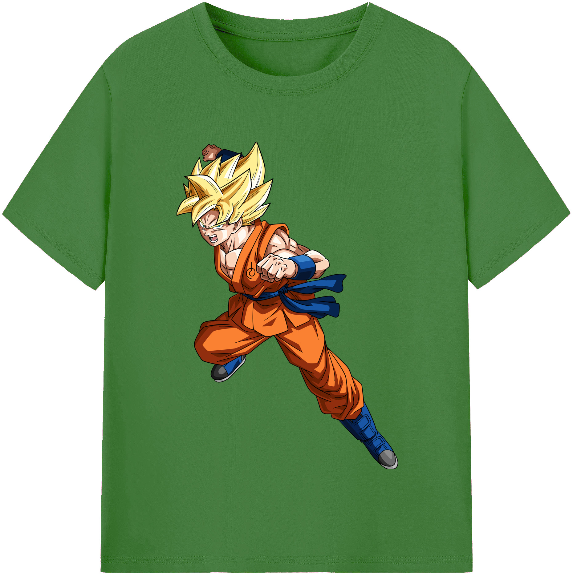 （画像用） ドラゴンボール 孫悟空（そん ごくう）Son Goku カカロット DRAGON BALL Kakarotto レディースカジュアルプリントTシャツ（綿100％）